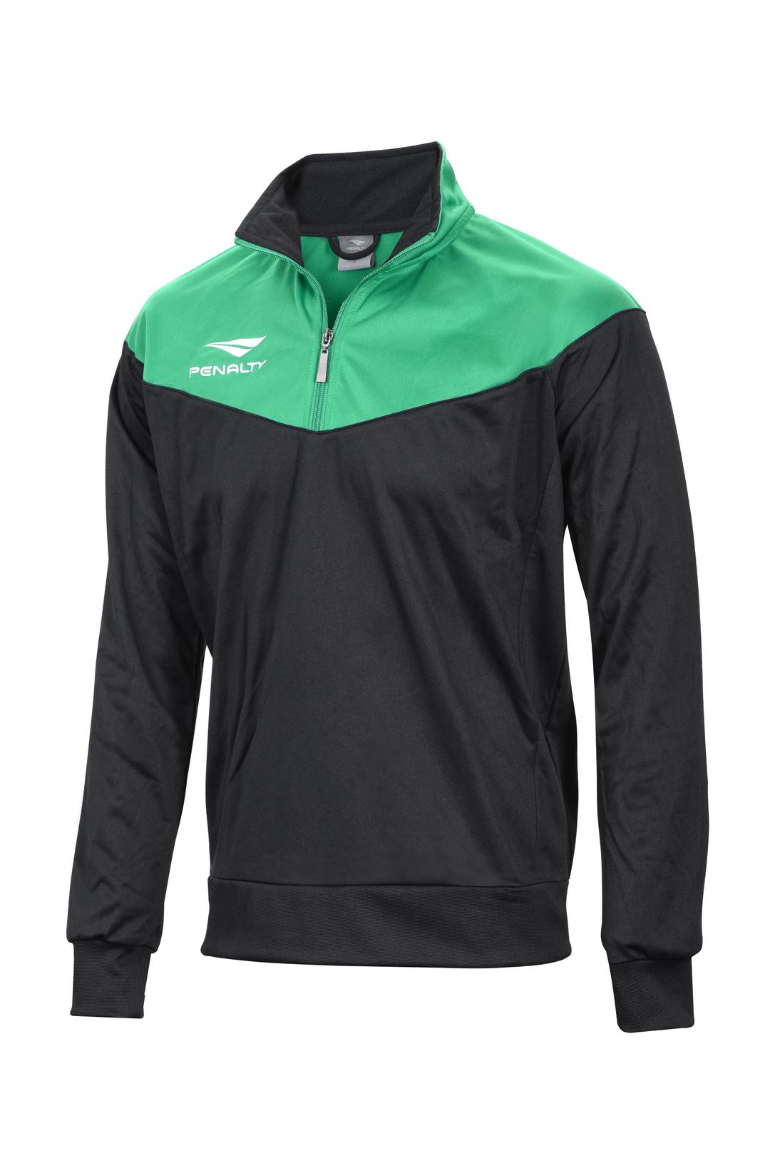 PENALTY MIKINA HALFZIP MATIS BLACK-GREEN - 354501.9400.M